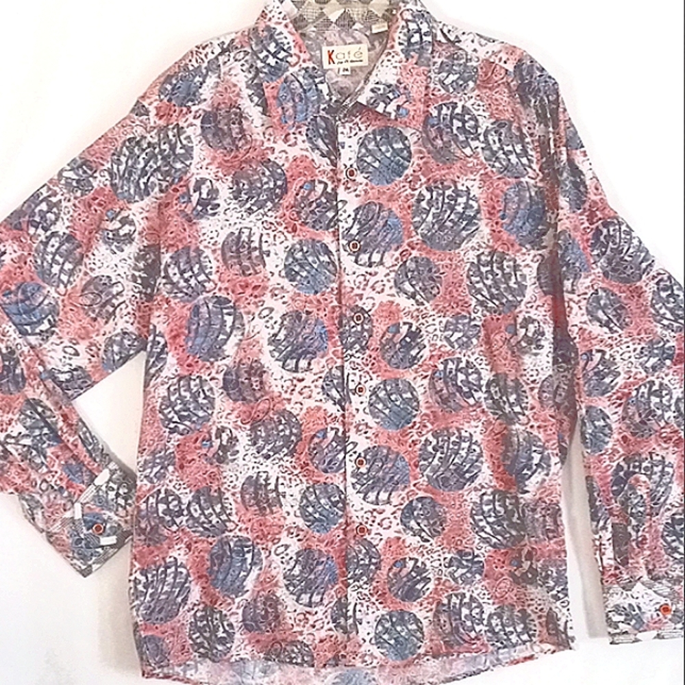 Kafe' Mens long sleeve shirt 2XL RN# 99844